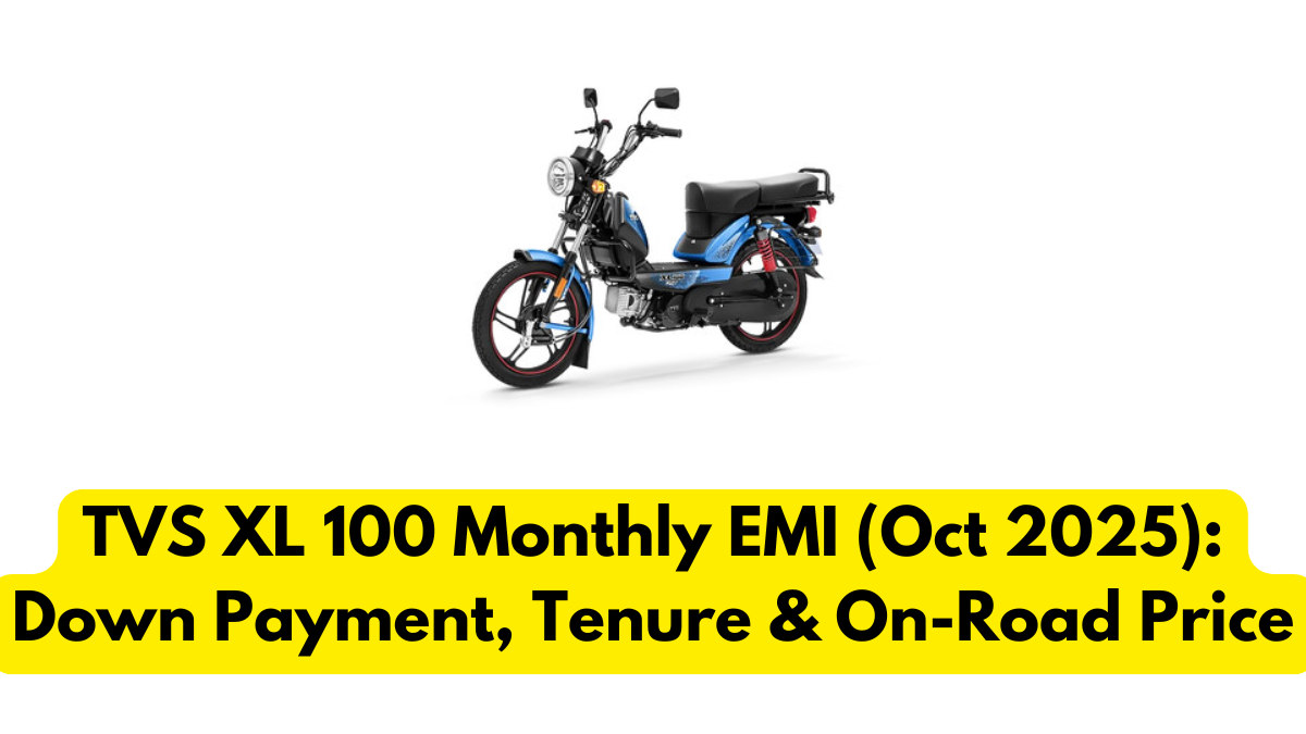 TVS XL 100 Monthly EMI (Oct 2025): Down Payment, Tenure & On-Road Price