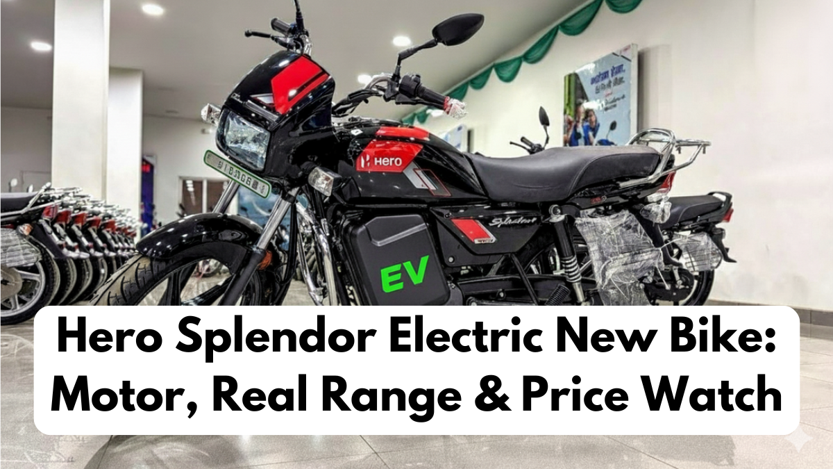 Hero Splendor Electric New Bike: Motor, Real Range & Price Watch