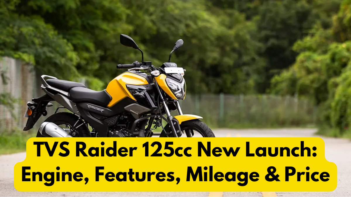 TVS Raider 125cc New Launch: Engine, Features, Mileage & Price