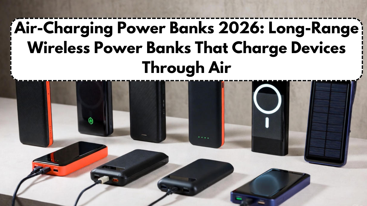 Air-Charging Power Banks 2026: Long-Range Wireless Power Banks That Charge Devices Through Air