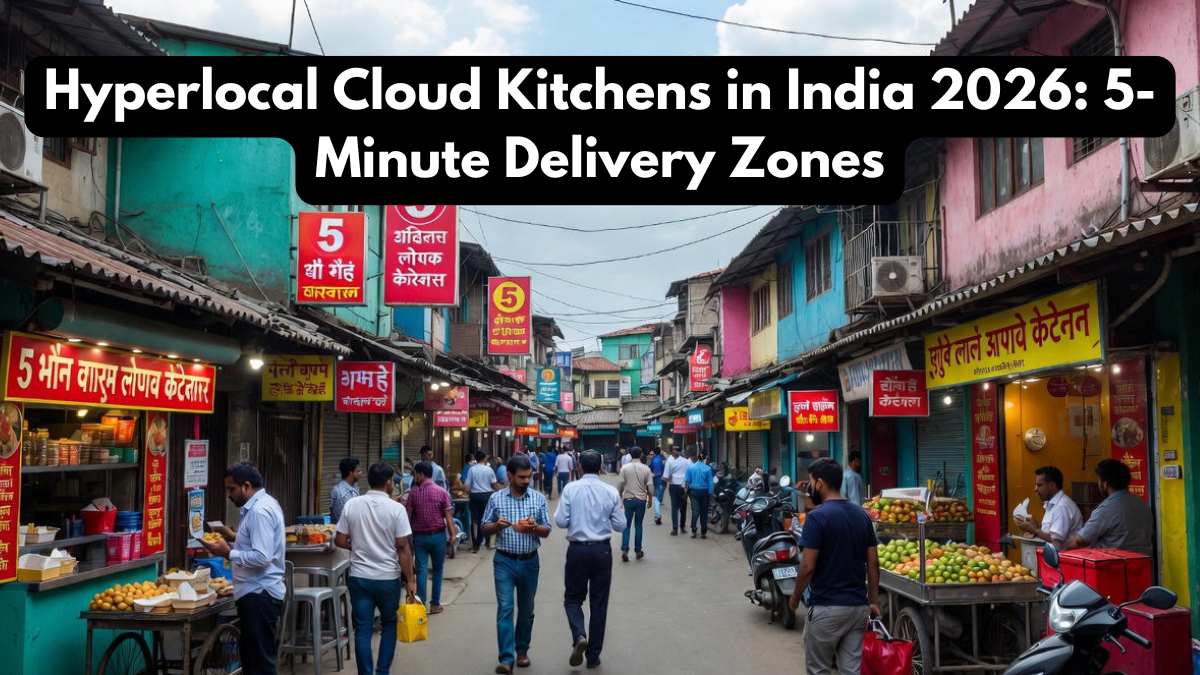 Hyperlocal Cloud Kitchens in India 2026: 5-Minute Delivery Zones