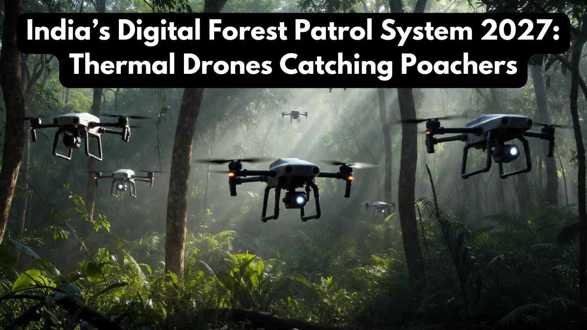India’s Digital Forest Patrol System 2027: Thermal Drones Catching Poachers