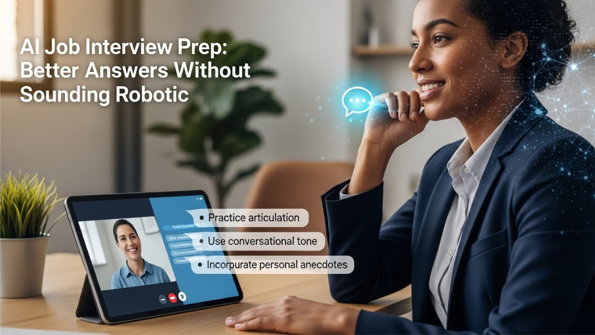 AI Job Interview Prep: Better Answers Without Sounding Robotic