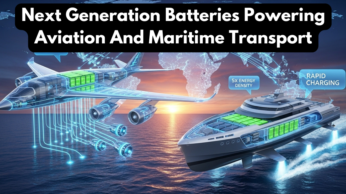 Next Generation Batteries Powering Aviation And Maritime Transport
