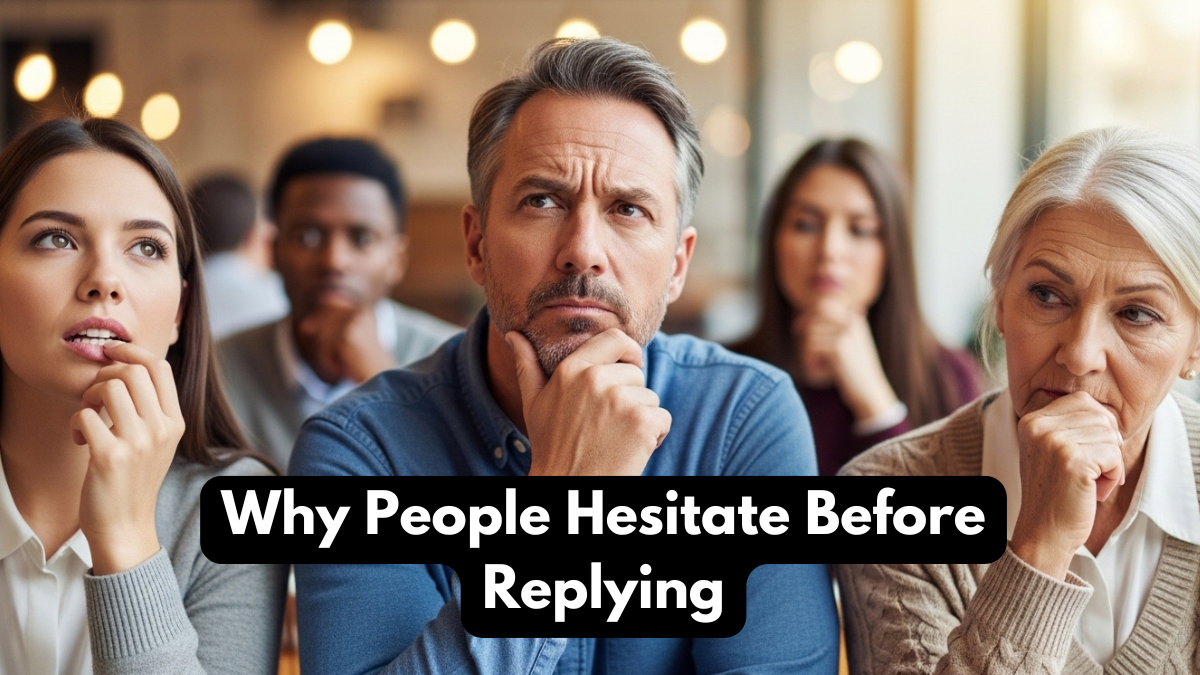Why People Hesitate Before Replying