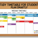 Study Timetable for Students: Plan Smartly