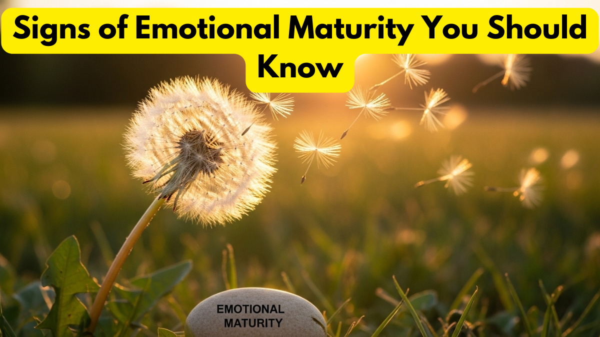 Signs of Emotional Maturity You Should Know
